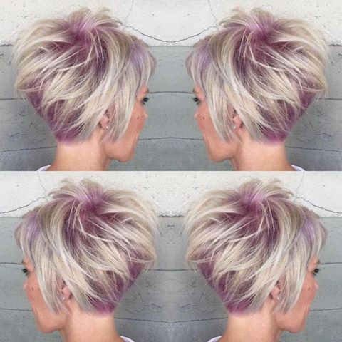 Una mujer joven con el corte de pelo pixie desmechado
