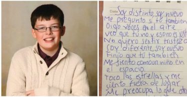 un niño con sindrome de asperger