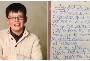 un niño con sindrome de asperger
