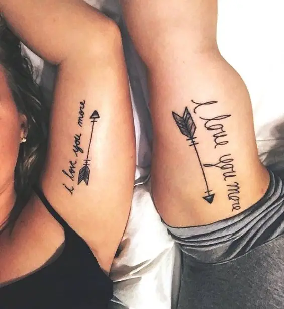 tatuajes para parejas forma de flechas