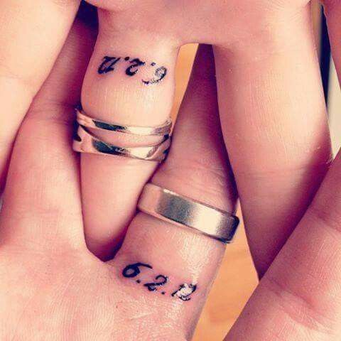 tatuajes para parejas con fechas