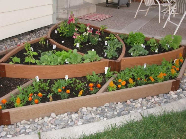 jardínes hermosos de vegetales
