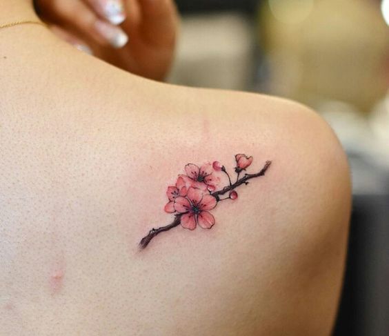 tatuajes de rosas en la espalda