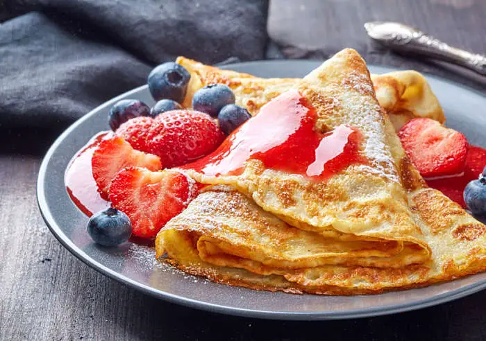 Receta de crepés saludables