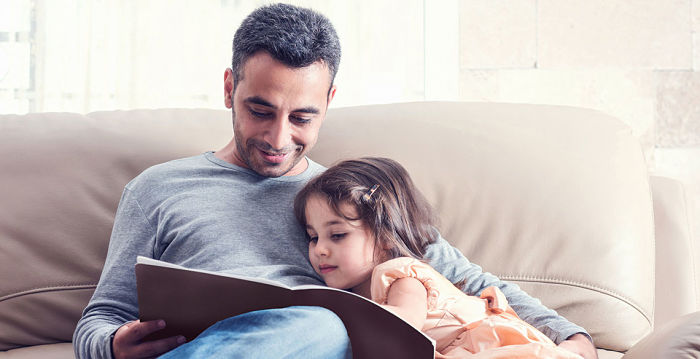 Papá con su hija