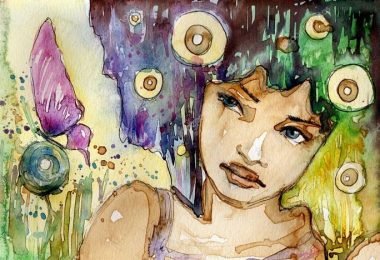 Dibujo mujer con libertad emocional