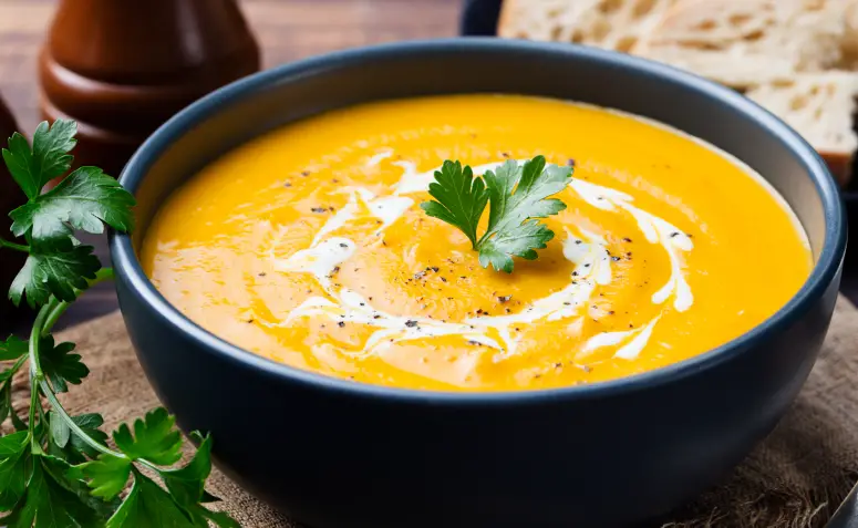 Receta de sopa de calabaza baja en carbohidratos