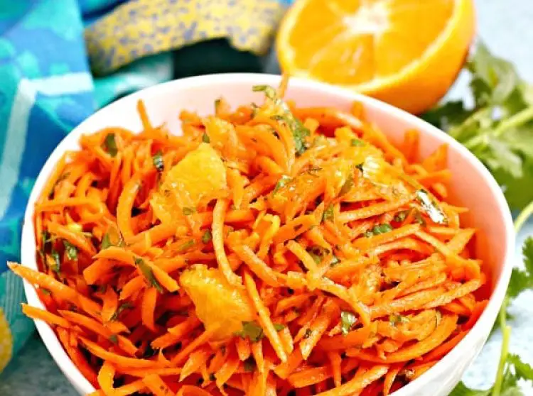 Ensalada de zanahoria y naranja