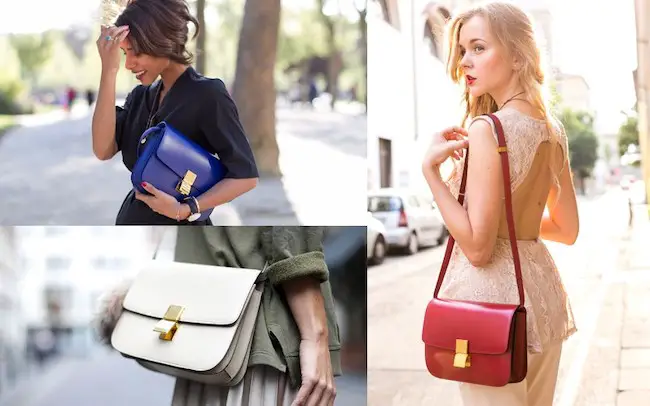 mujeres bajitas con bolsos clásicos