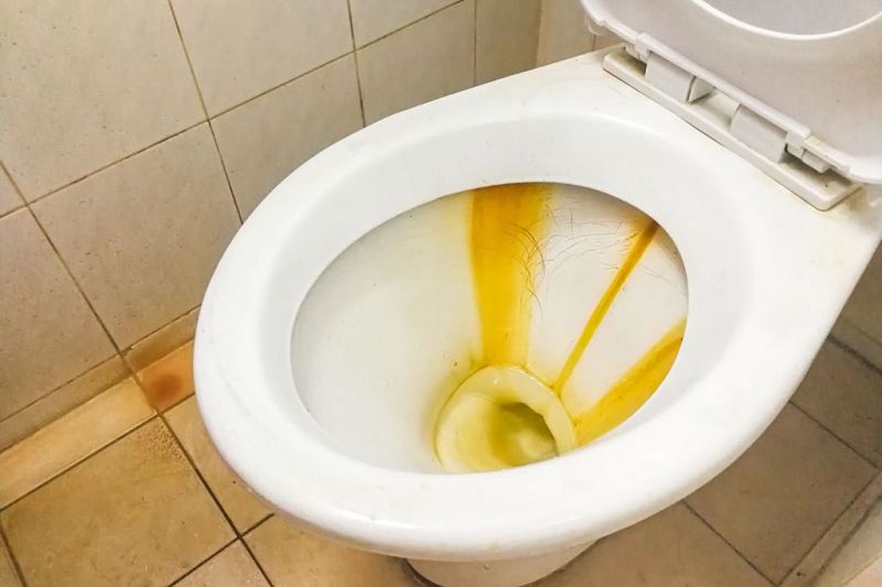 Cómo quitar el color amarillo de la taza del inodoro