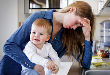 Agotamiento mental madre