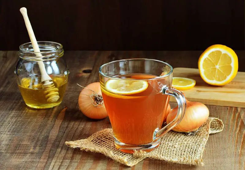 Infusión de cebolla para la tos