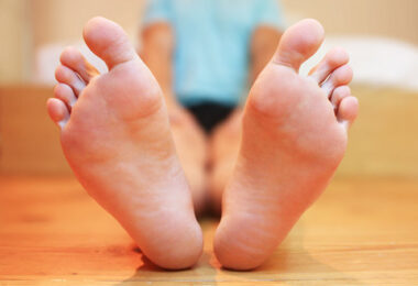 El color de las plantas de los pies