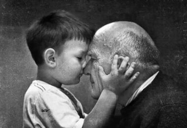 Abuelo con su nieto