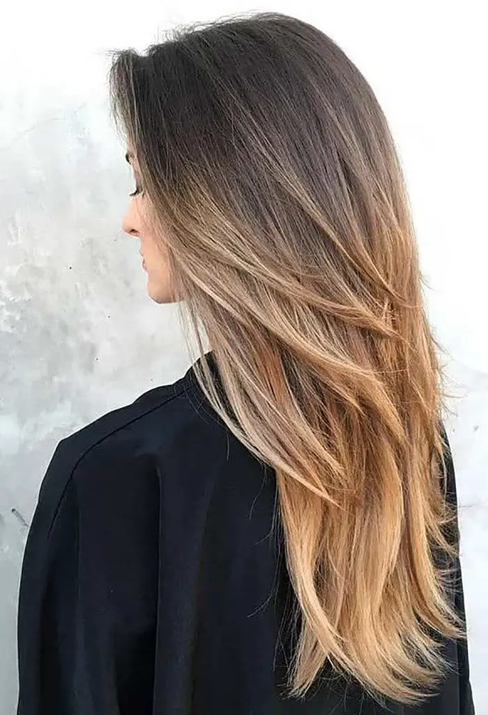 Cortes de cabello en capas para cabello largo