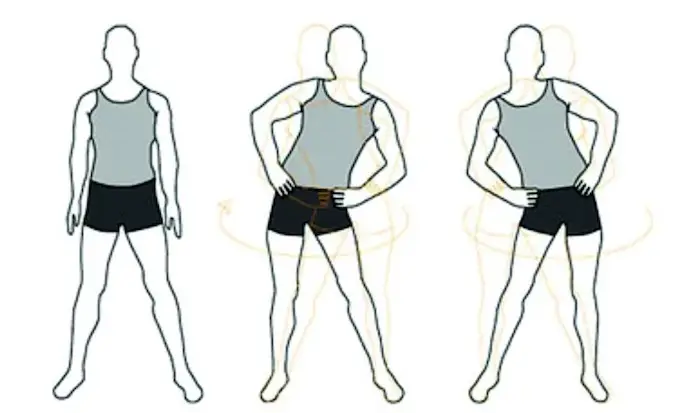 rotación de cintura estiramientos maturinos