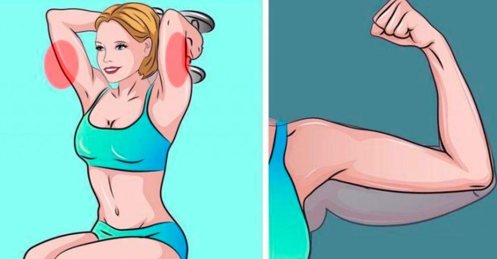 3 ejercicios para brazos y tonificar tríceps