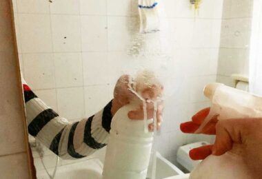 Spray casero para limpiar vidrios