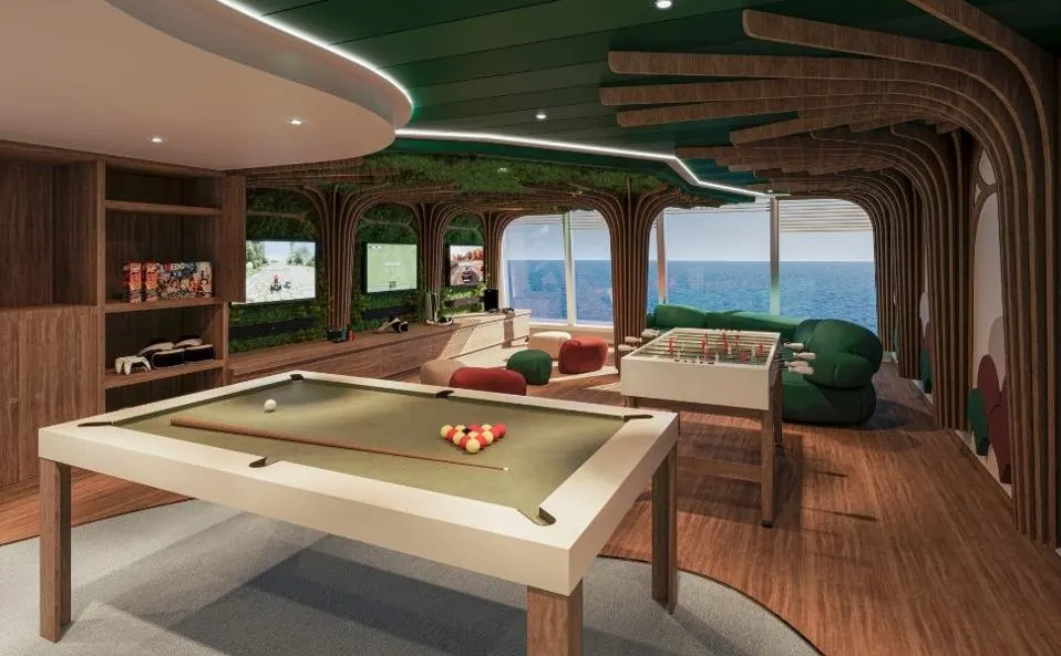 Interior de un Cruceros de lujo