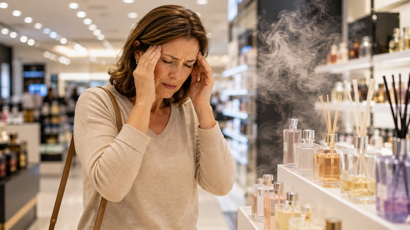 Perfumes ambientales y de tiendas comerciales: el impacto real en la salud física y mental