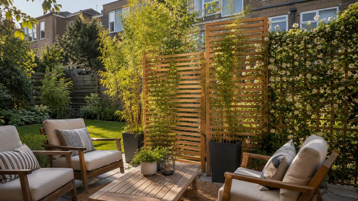 7 formas de crear privacidad en tu jardín sin levantar una pared