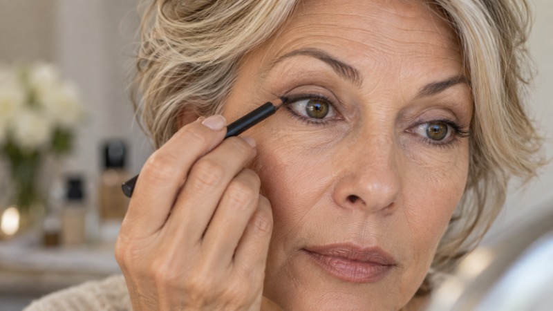 Este error al maquillarte envejece tu mirada si superas los 50 años