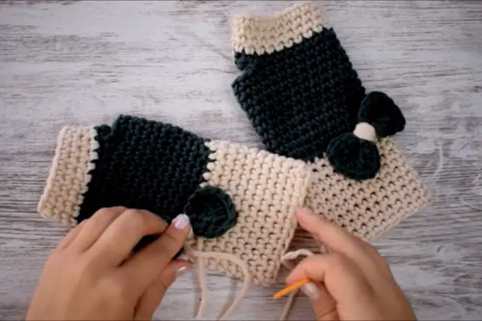 Cómo hacer guantes a crochet paso a paso 8