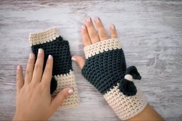 Cómo hacer guantes a crochet paso a paso 9