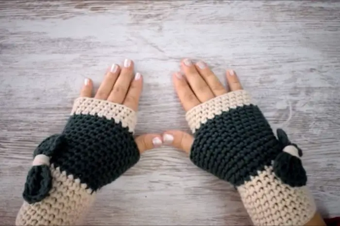 Cómo hacer guantes a crochet paso a paso 13