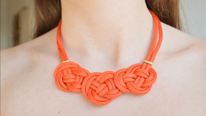 collares con nudos celtas hecho en casa