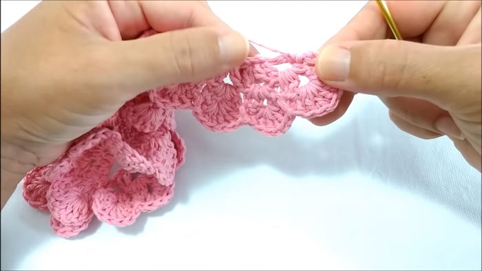 Flor a crochet cómo tejerla paso a paso 13